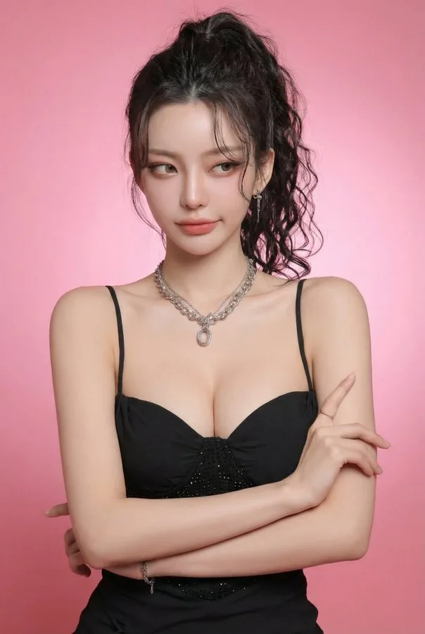 ภาพพอร์เทรตสตูดิโอสีชมพูสไตล์ซึนเดเระ 1