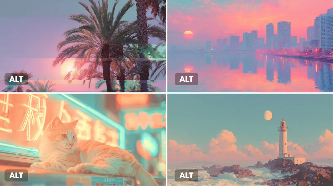 ภาพบิดเบี้ยวสไตล์ Vaporwave ชวนฝัน 1