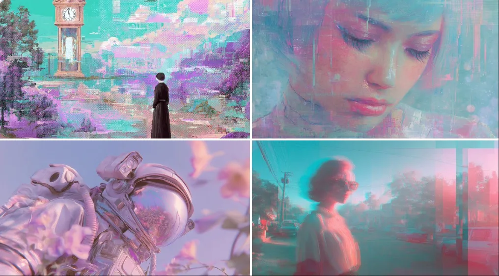 ภาพบิดเบี้ยวสไตล์ Vaporwave ชวนฝัน 2