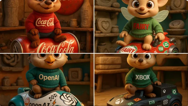 ตัวการ์ตูนสัตว์ 3D แบรนด์ดัง