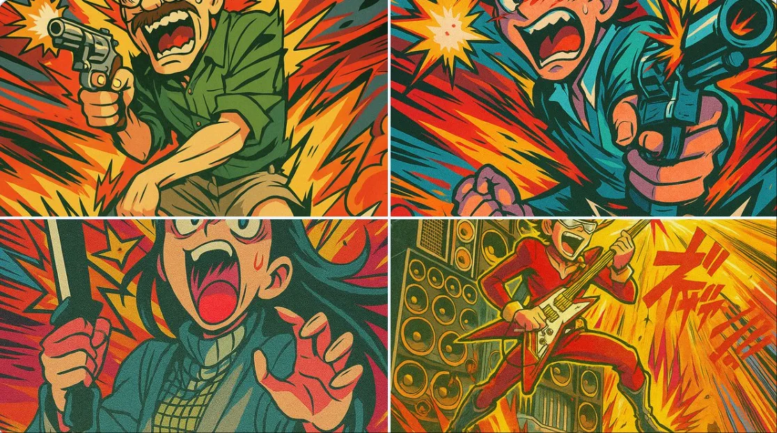 อนิเมะโอเวอร์เดอะท็อป สไตล์ Trigger/Gainax 1