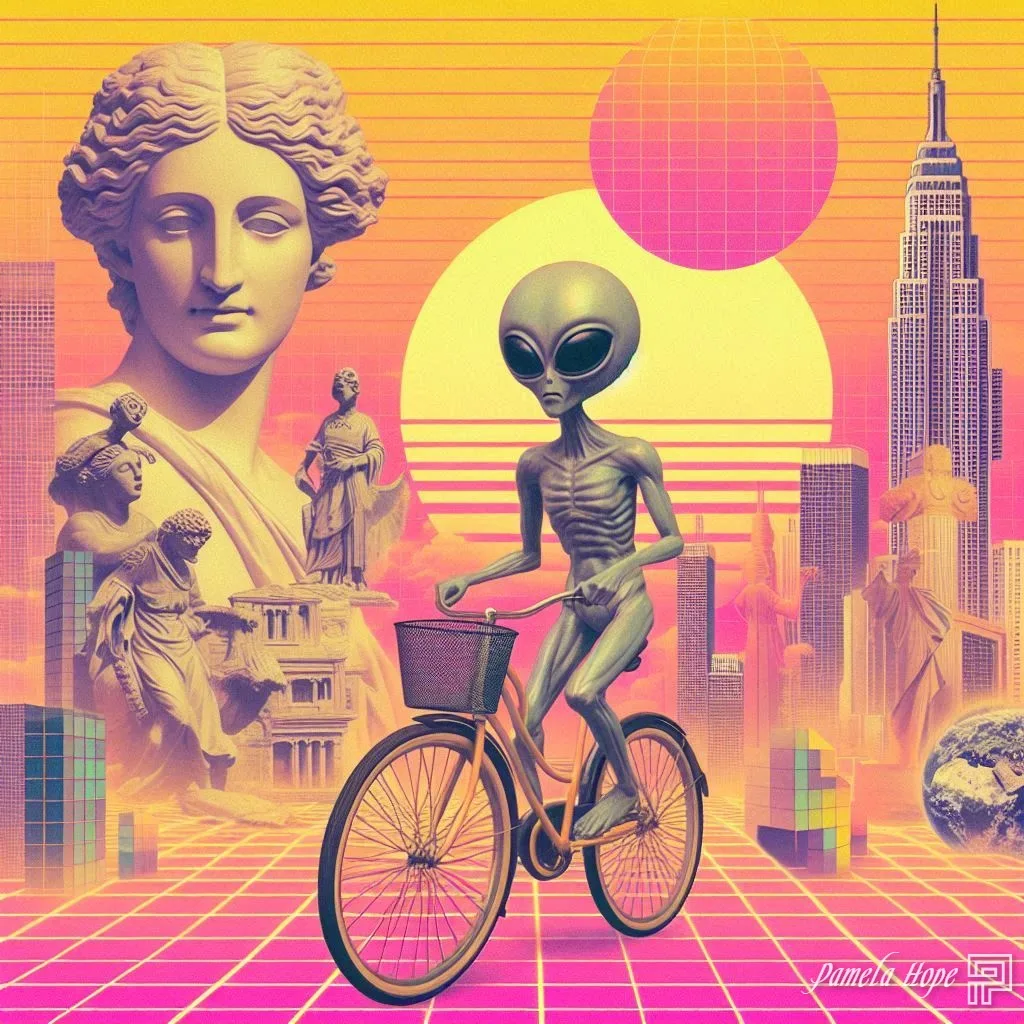 ภาพคอลลาจภาพเหนือจริงแนว Vaporwave 2
