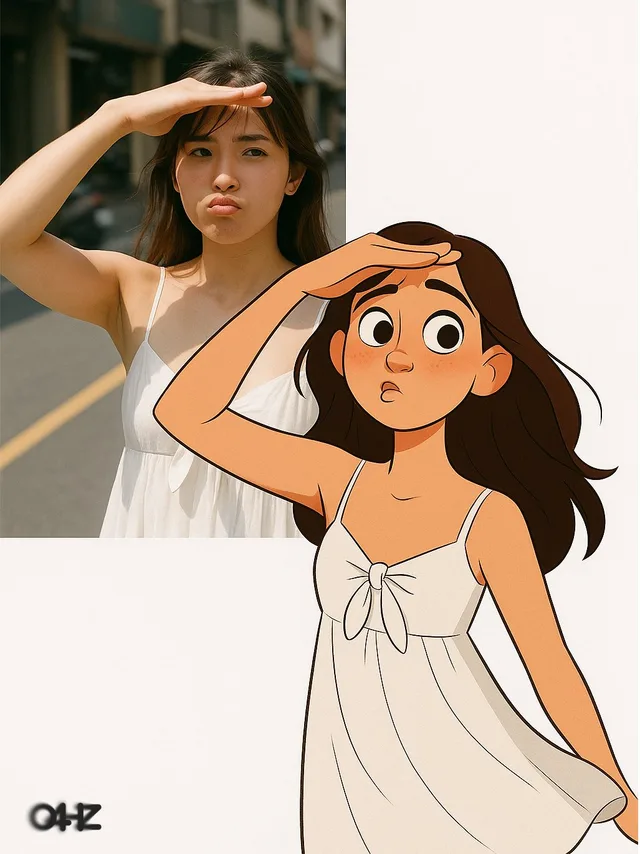 คนจริง ปะทะ การ์ตูน: เปรียบเทียบสไตล์