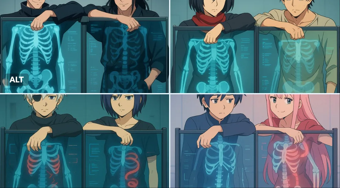 เอ็กซเรย์ร่างในอนาคต: คู่หูอนิเมะหลังแผงใส 1