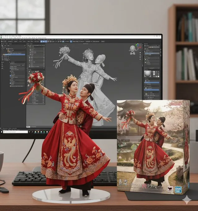 โมเดล ZBrush: จอแสดงผลและกล่อง Bandai 1