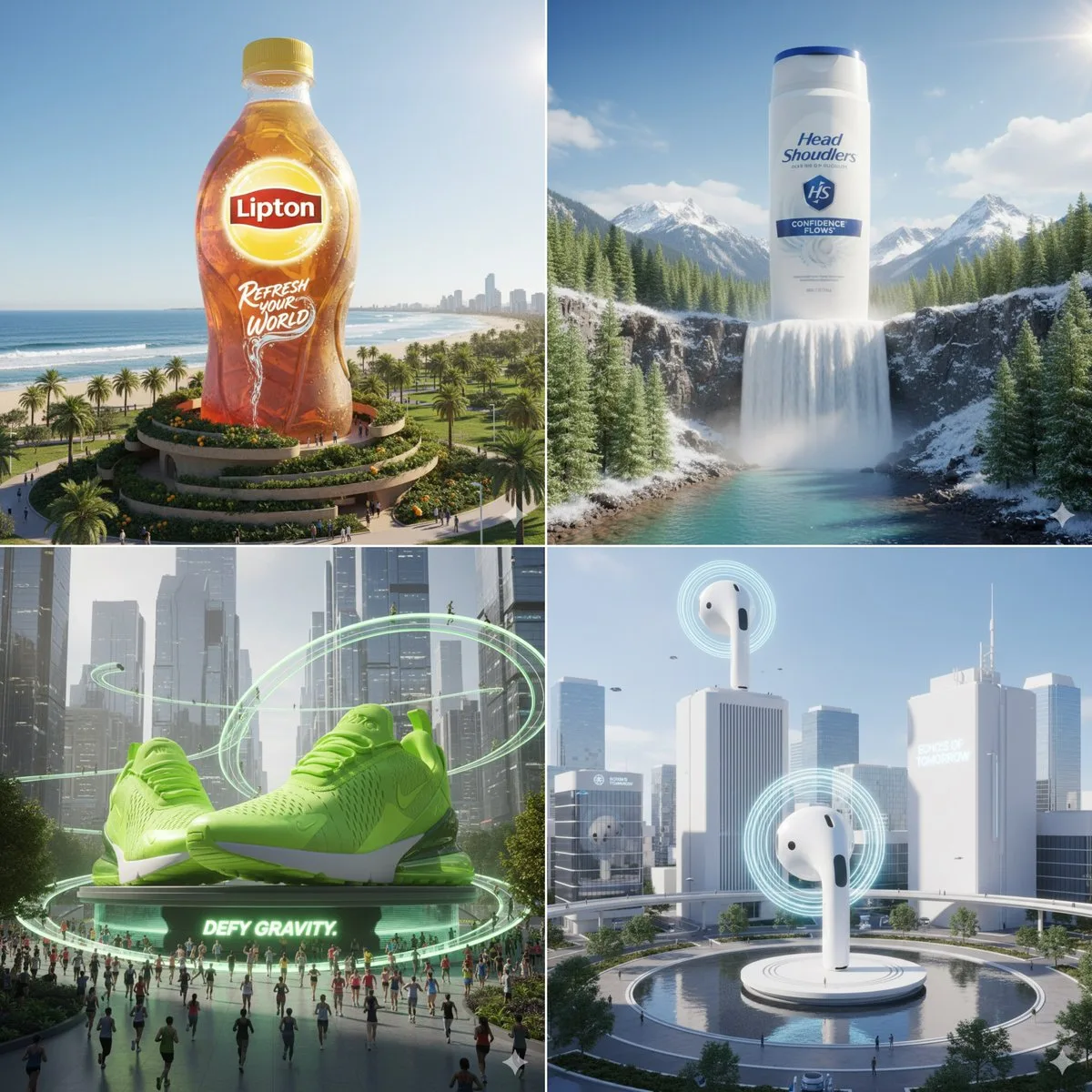 CGI สินค้ายักษ์เสมือนจริงในสภาพแวดล้อมจริง 1