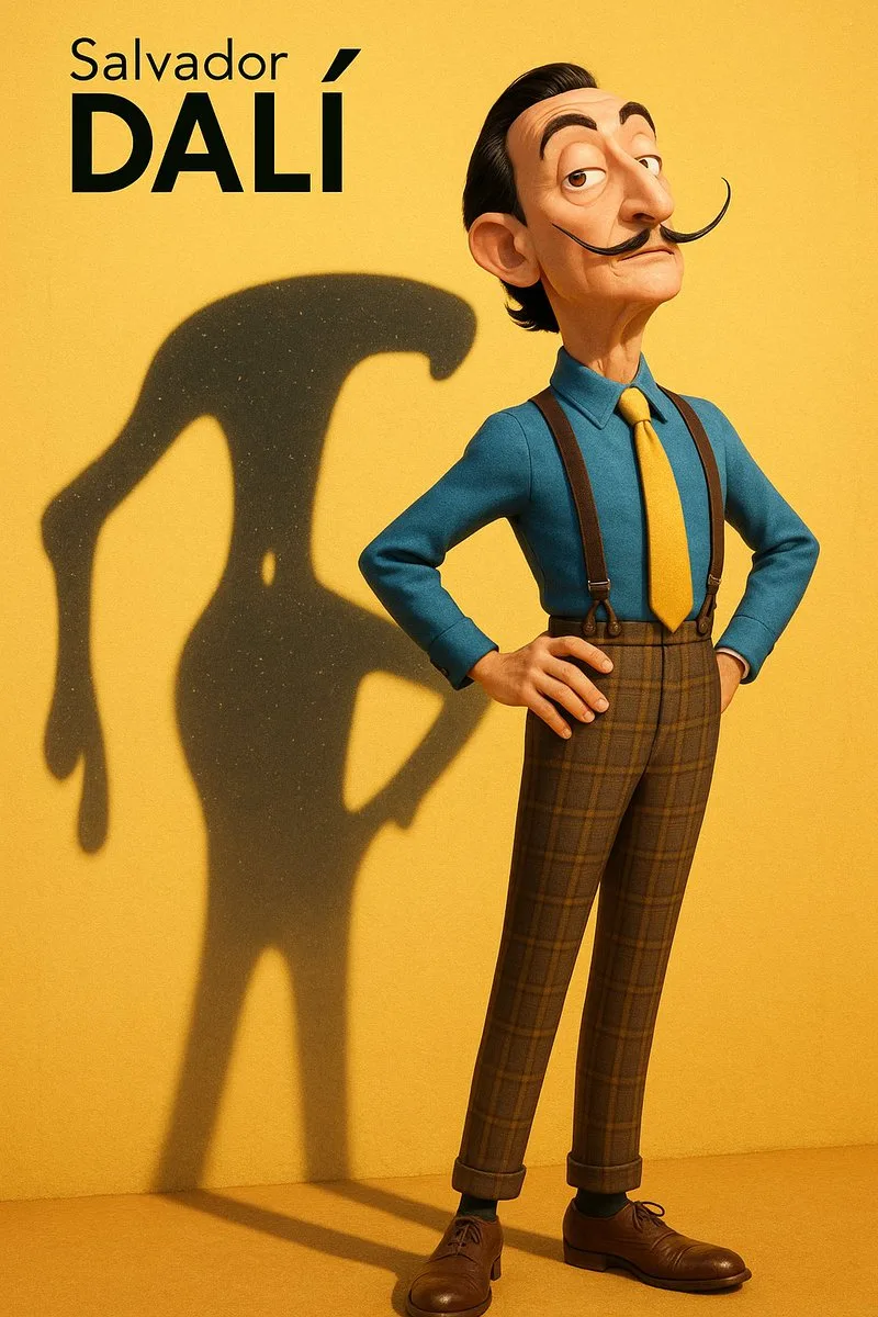 ภาพวาดตัวละคร 3D สไตล์ Pixar: ซัลวาดอร์ ดาลี 2
