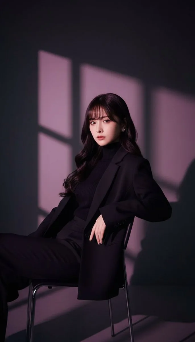 ภาพพอร์ตเทรตหญิงสาวสไตล์แฟชั่นฟิล์ม 1