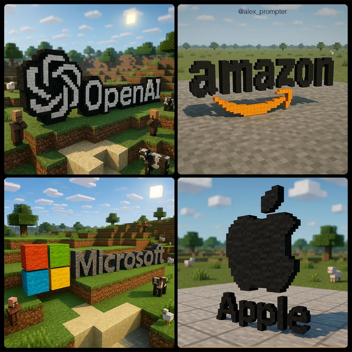 สร้างโลโก้ [ชื่อแบรนด์] ในโลก Minecraft 1