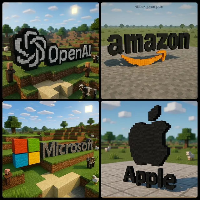 สร้างโลโก้ [ชื่อแบรนด์] ในโลก Minecraft