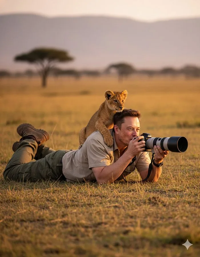 ช่างภาพสัตว์ป่ากับลูกสิงโต: ซาฟารีสมจริง 1