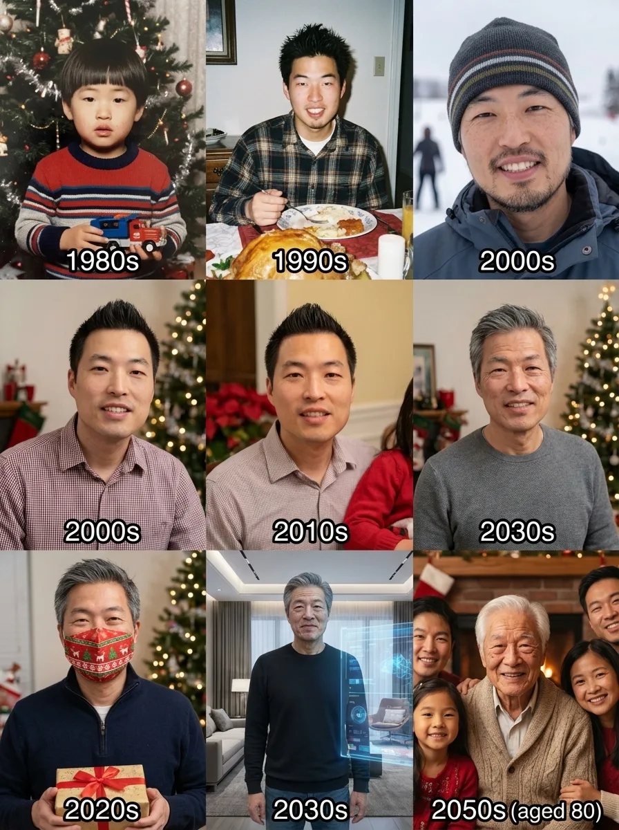ภาพถ่ายในวันหยุด: วัยเด็กถึง 80 ปี 1