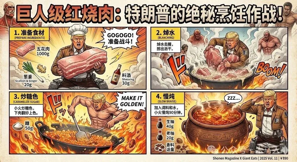 สูตรหมูสามชั้นพะโล้สไตล์ Attack on Titan 1