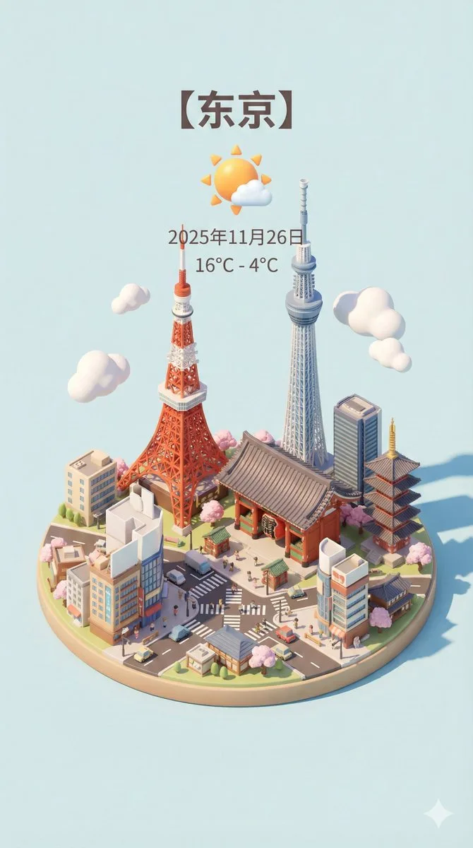 การ์ดสภาพอากาศเมืองแบบไดนามิกน่ารัก 2