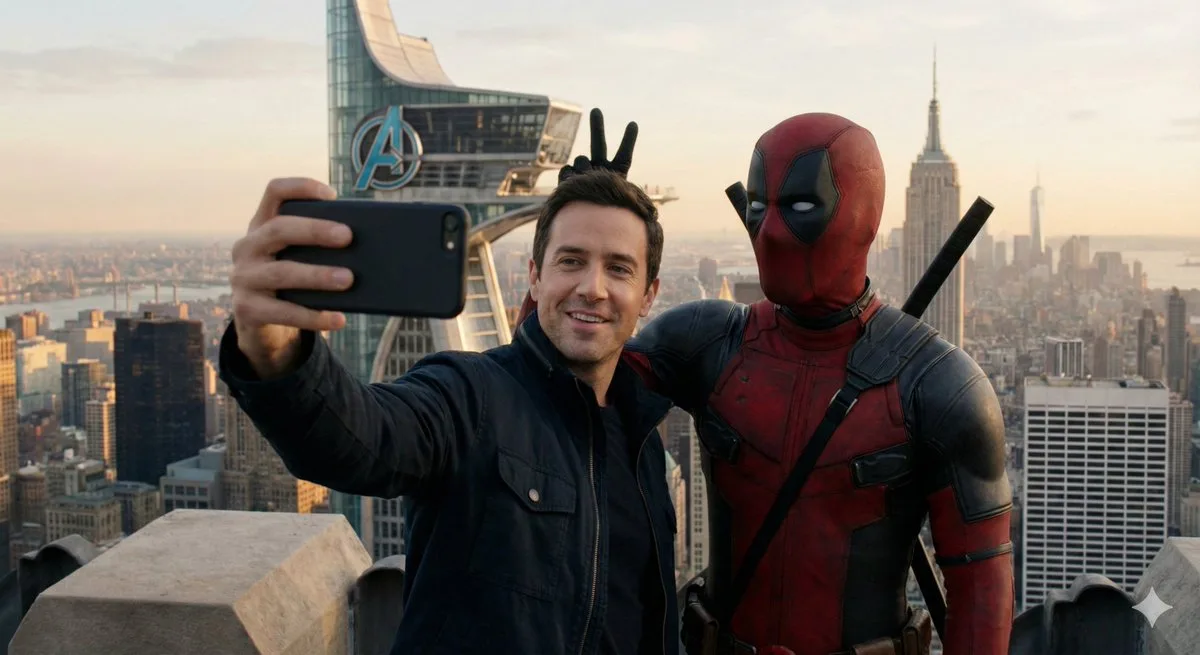 เซลฟี่กับ Deadpool ที่ตึก Avengers 1