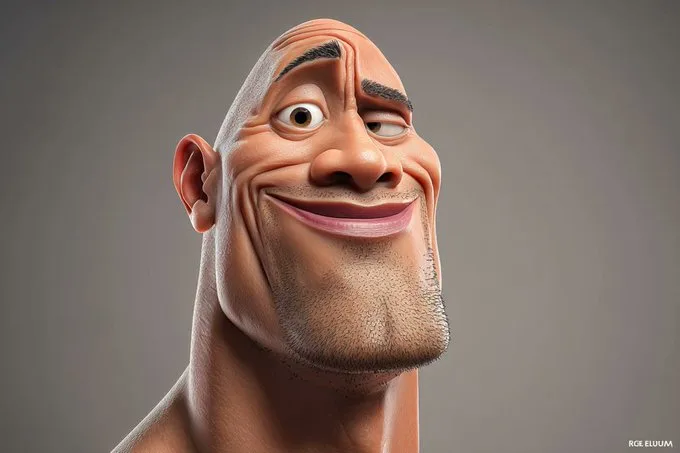 คนเป็น 3D การ์ตูน 1