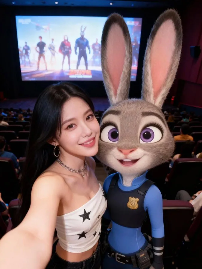 เซลฟี่กับจูดี้ ฮอปส์ จาก Zootopia 1