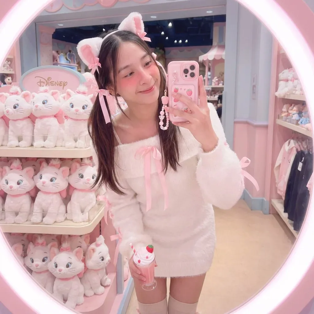เซลฟี่สาวน่ารักในดิสนีย์สโตร์: Marie Style 1