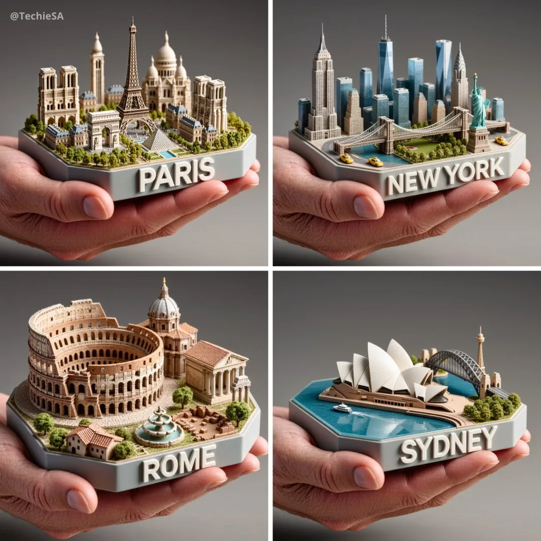 มือคีบเมืองจำลอง 3D สุดอลังการ 1