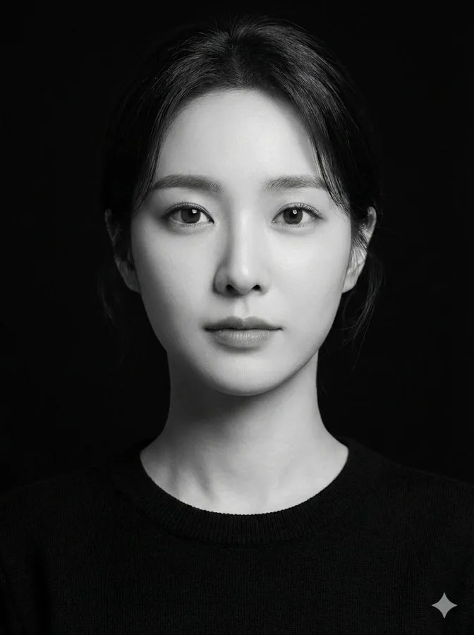 ภาพพอร์เทรตขาวดำ: หญิงสาว, แสงเงาจัดจ้าน 1