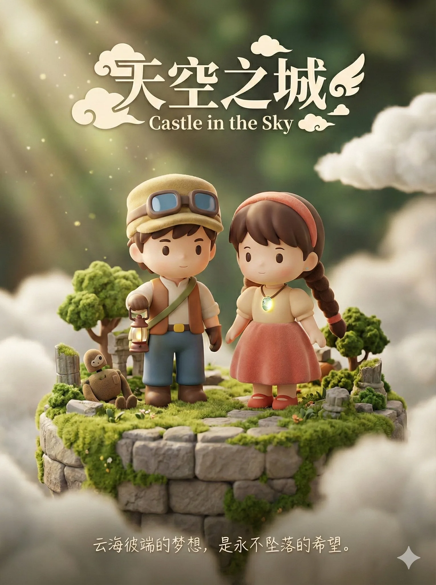 เทมเพลตโปสเตอร์ภาพยนตร์: สไตล์ฟิกเกอร์ Q-Version 1