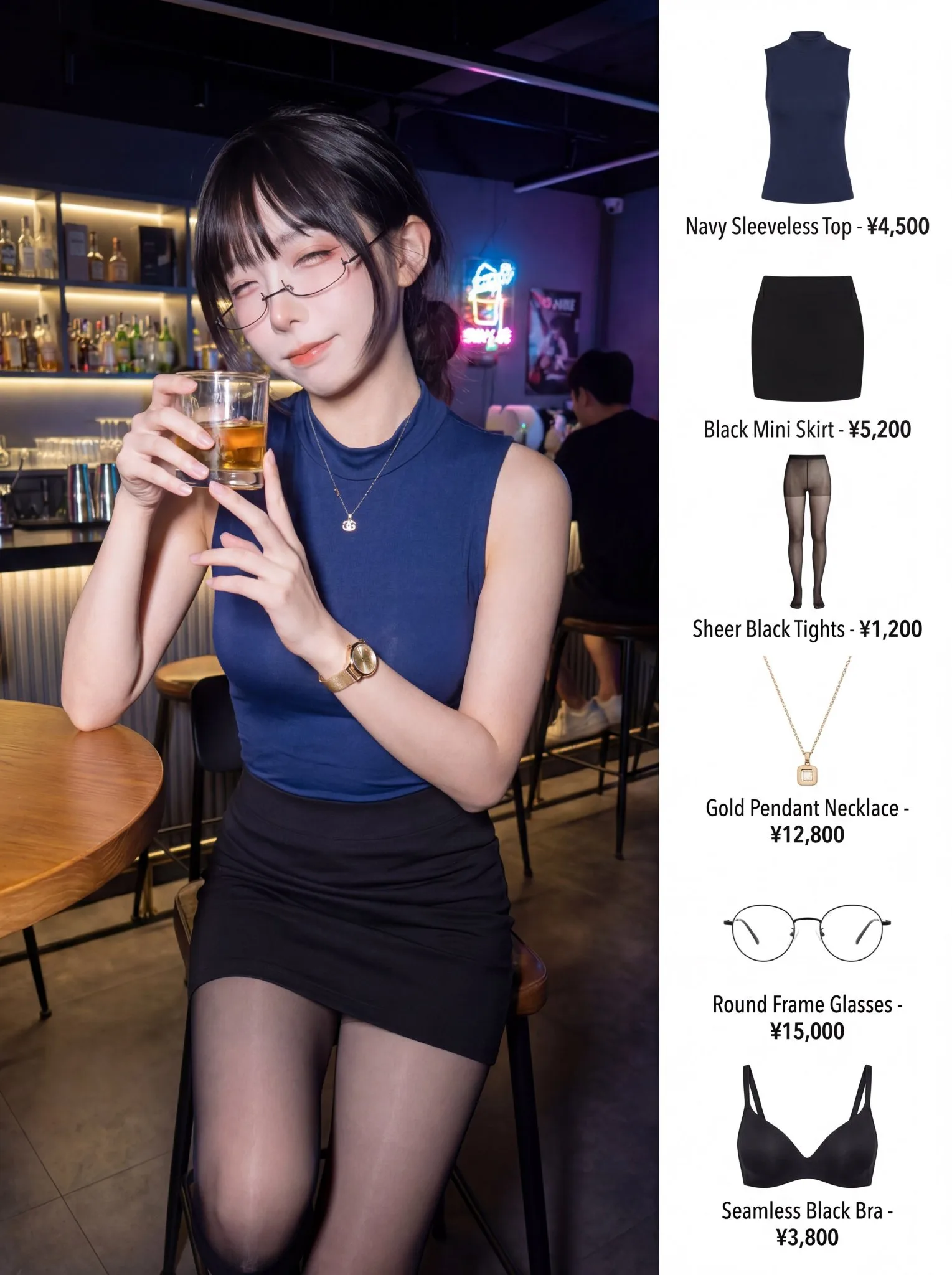 คอลลาจ OOTD สไตล์นิตยสารแฟชั่น 1