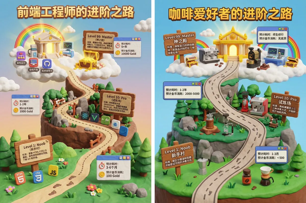 โปสเตอร์แผนที่เกม 3 มิติ: การเดินทางสู่ Front-End 1