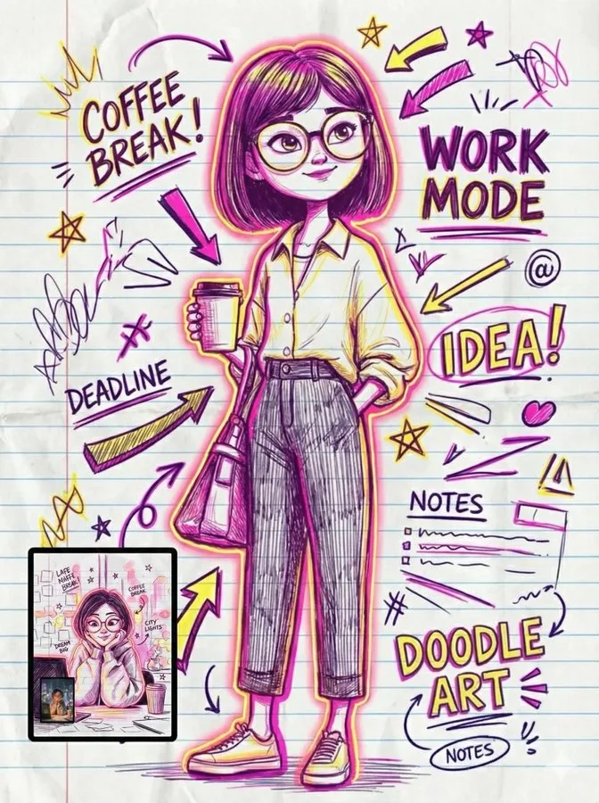 เปลี่ยนรูปเป็นภาพ Doodle สุดแนว 1