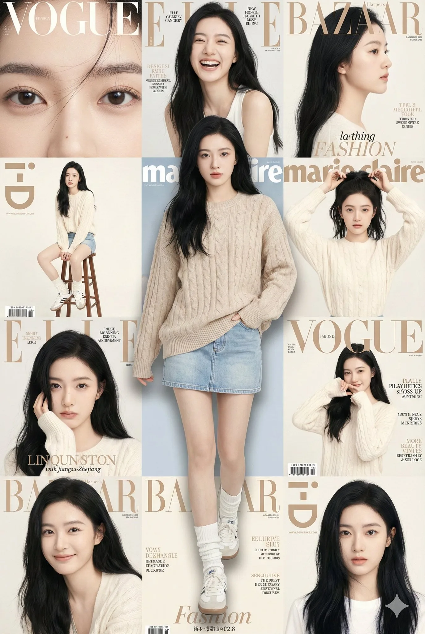 โปสเตอร์คอลลาจ 3 มิติไร้รอยต่อ 9 ช่อง 1