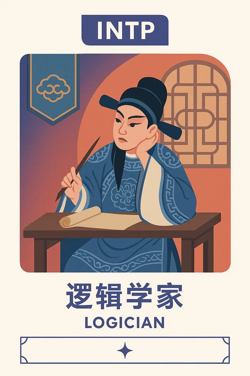 การ์ด MBTI จากฉากงิ้วจีนโบราณ 1