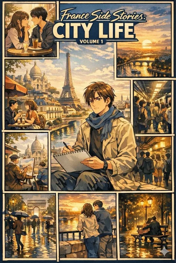 โปสเตอร์ดิจิทัลสไตล์อนิเมะ: เรื่องราวเมือง 2