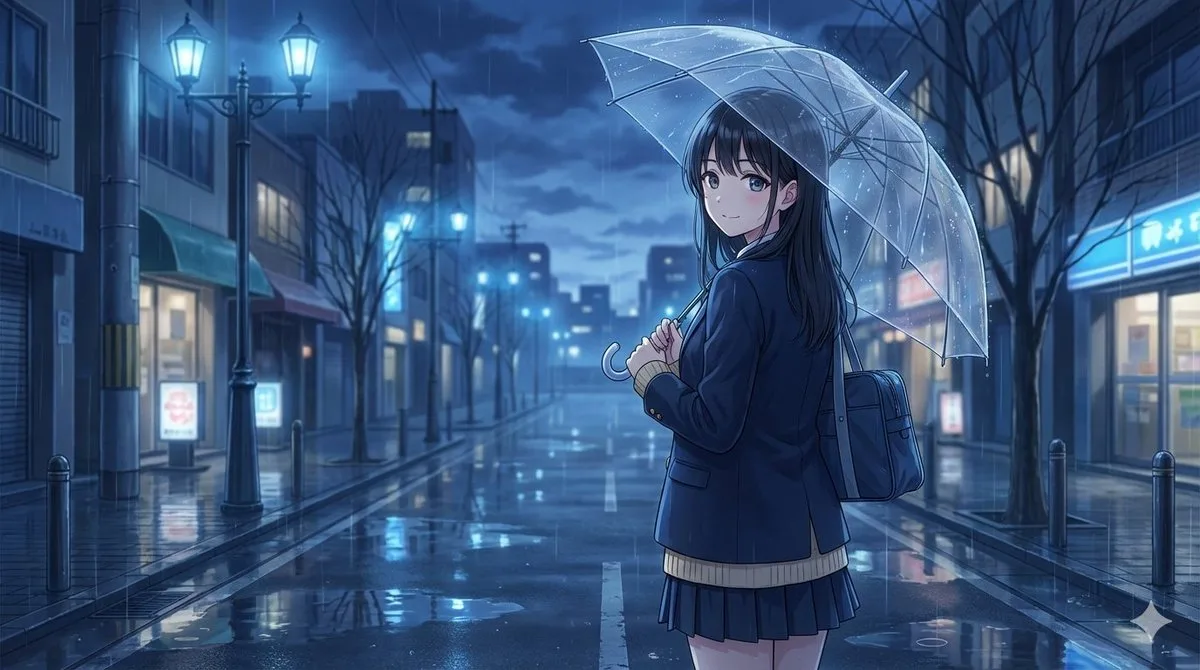 คืนฝนพรำ: เธอหันมองใต้ร่มใส 1