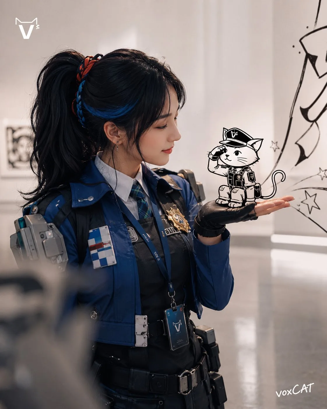 ภาพถ่ายเหมือนจริง ผสานตัวละครเส้นสายสไตล์ VOXCAT 1