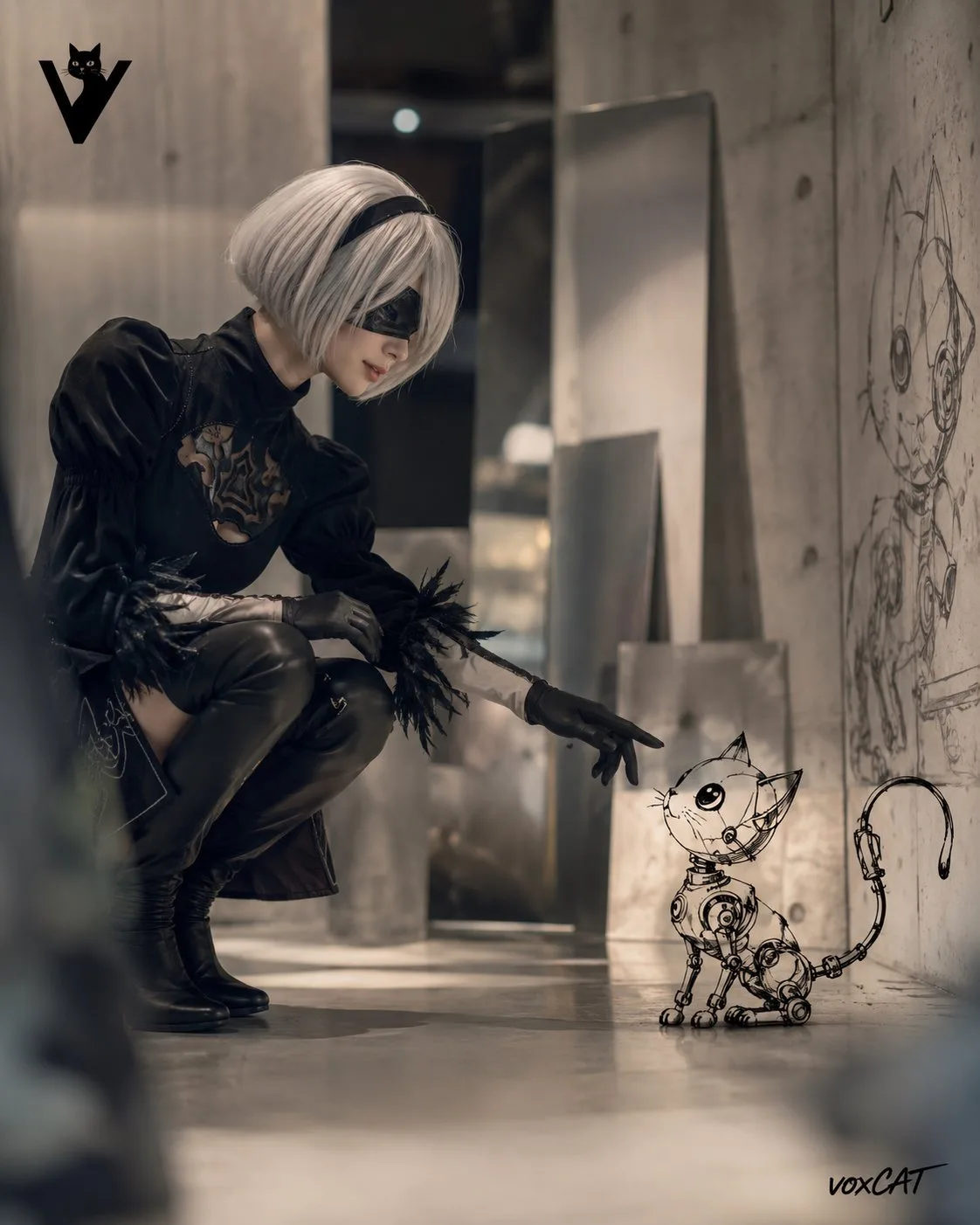 ภาพถ่ายเหมือนจริง ผสานตัวละครเส้นสายสไตล์ VOXCAT 2