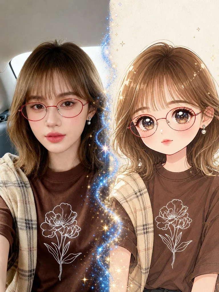 เปลี่ยนรูปคนจริงเป็นอนิเมะ 2D สไตล์จิบิ 1