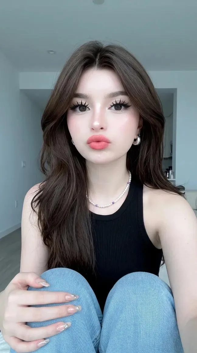 เซลฟี่สาวเอเชียสุดน่ารัก สดใส สมจริง 1