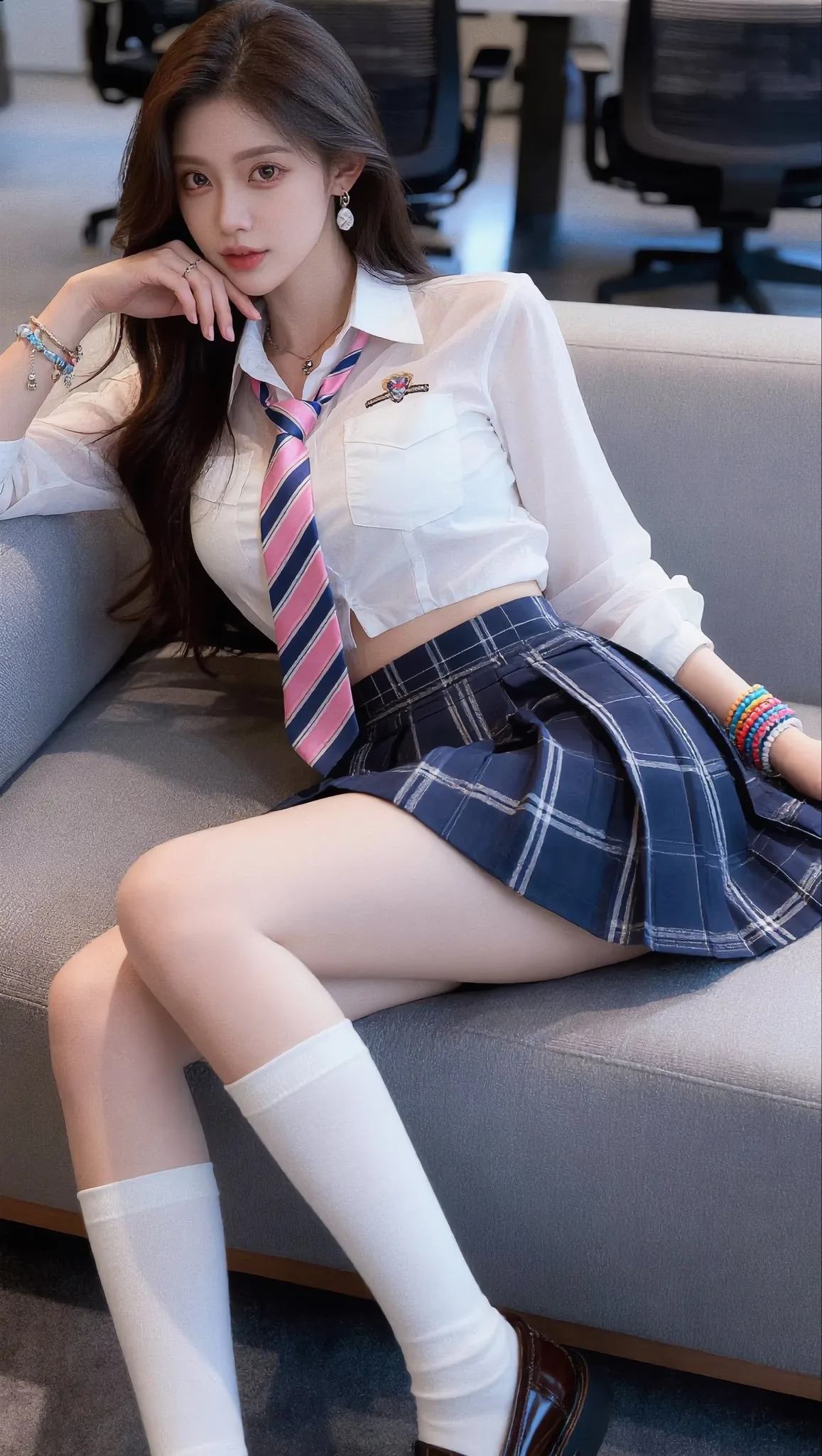 สาวออฟฟิศในชุดนักเรียน สไตล์บริสุทธิ์เย้ายวน 2
