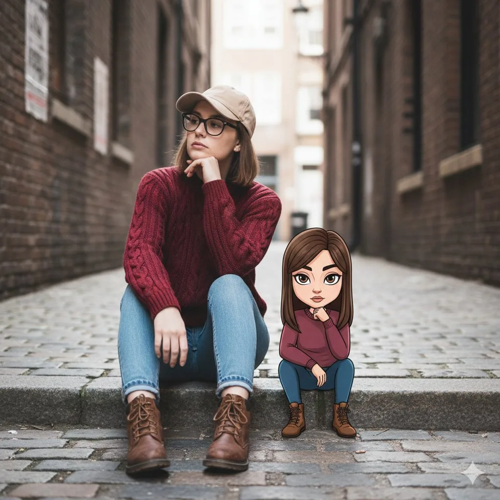 สาวสตรีทกับฝาแฝดการ์ตูน: ภาพเหมือนแนวสตรีท 1