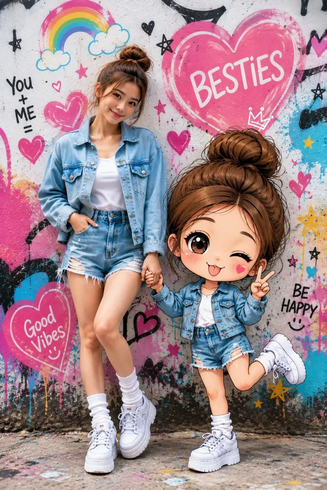สาวจริงจังกับสาวน้อย SD สไตล์สตรีท