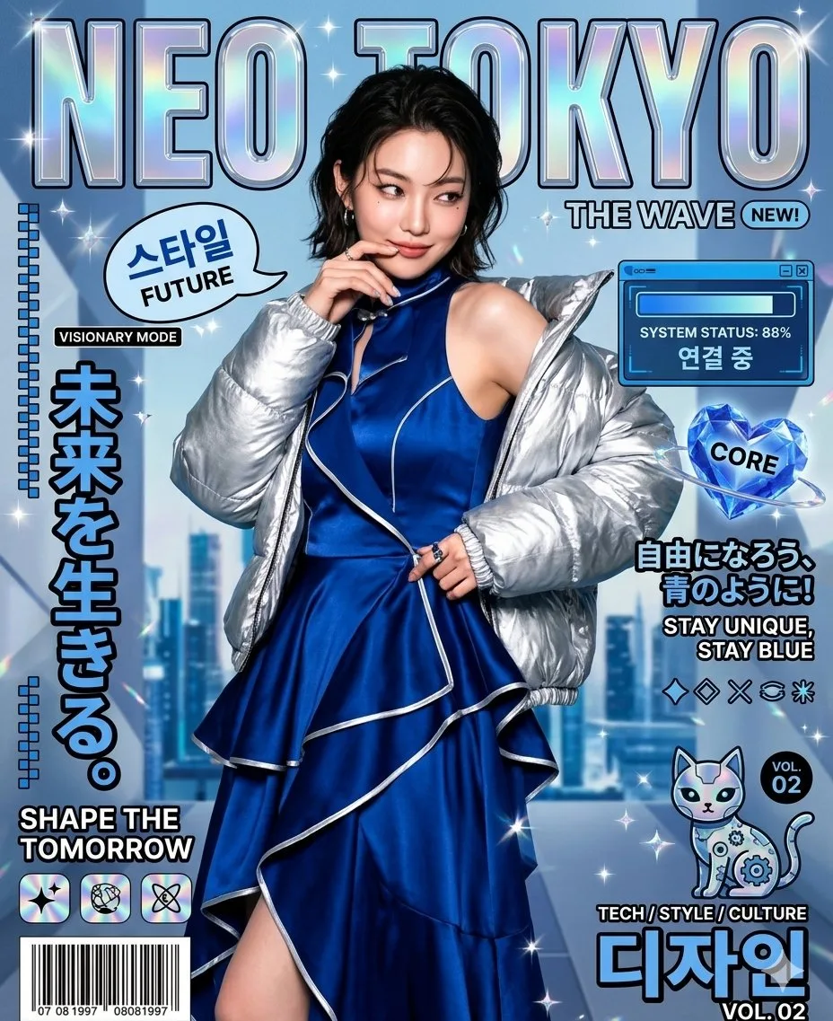 ปกนิตยสารไซเบอร์พังก์เรโทรฟิวเจอร์ 1