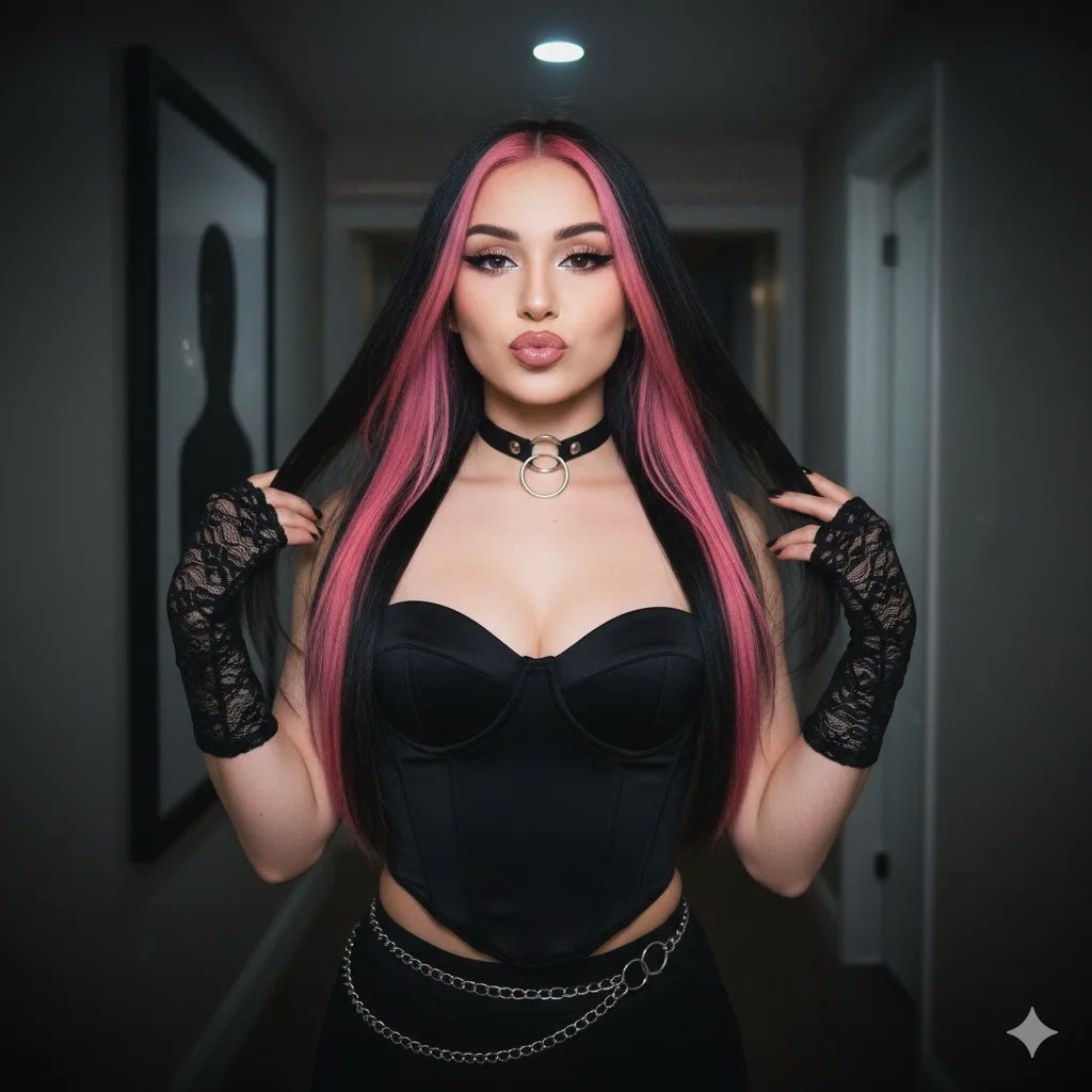 สาว Y2K: ผมไฮไลต์ชมพูสุดแซ่บ ถ่ายแฟลชฟิล์ม 1