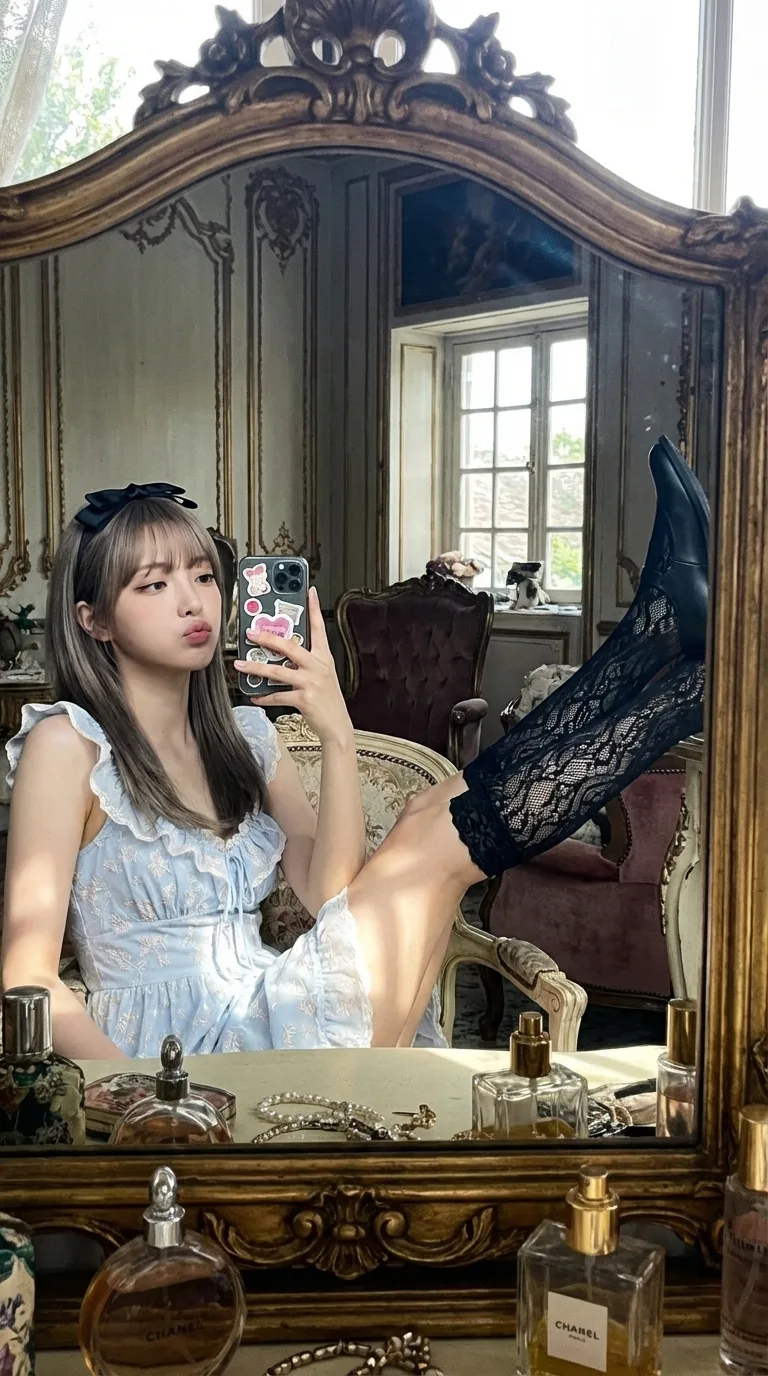 เซลฟี่กระจกสุดซ่า: รูปลักษณ์ Rococo ขบถ 1