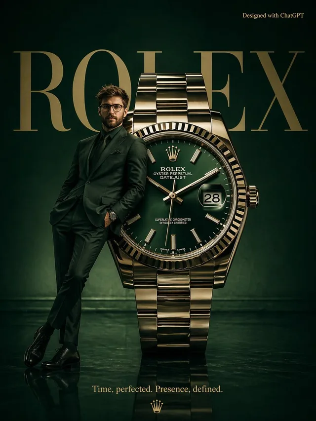 โปสเตอร์ Rolex สุดหรูเหนือจริง
