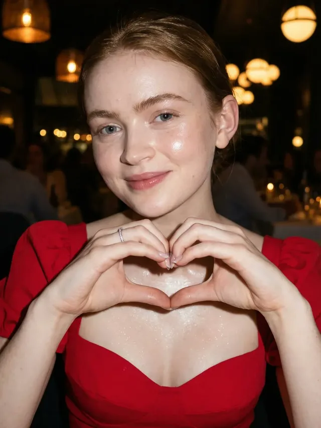 ซาดี ซิงค์: ถ่ายภาพบุคคลสุดโรแมนติกในร้านอาหารยามค่ำ