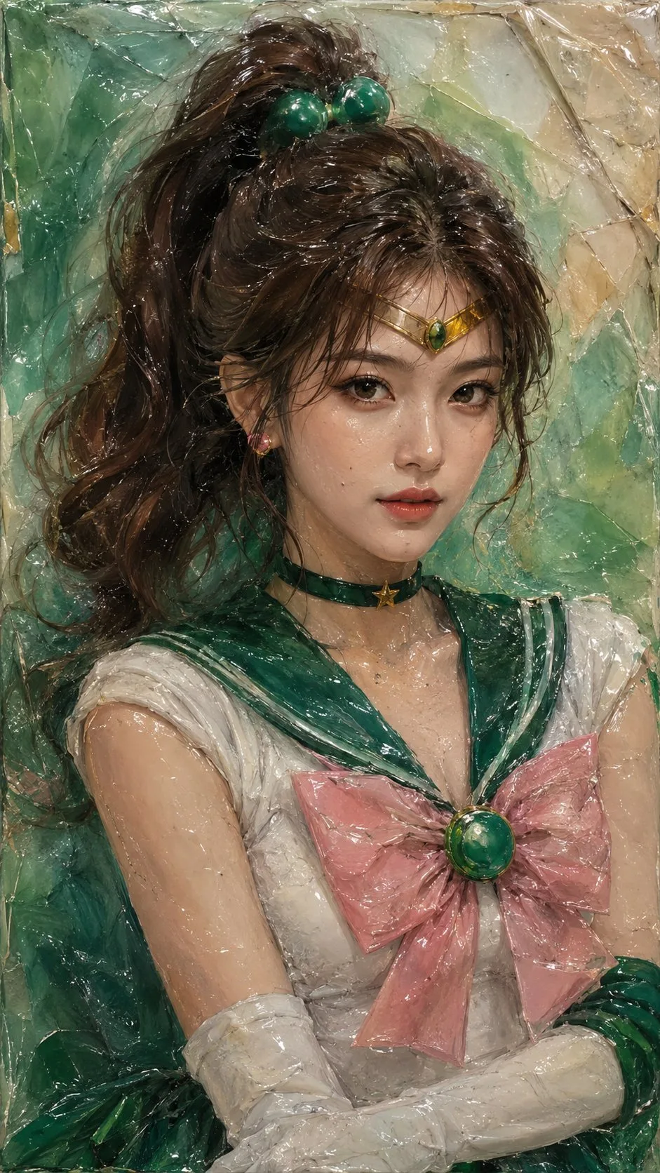 Sailor Moon: ภาพวาดสีผึ้งสไตล์蠟彩 2