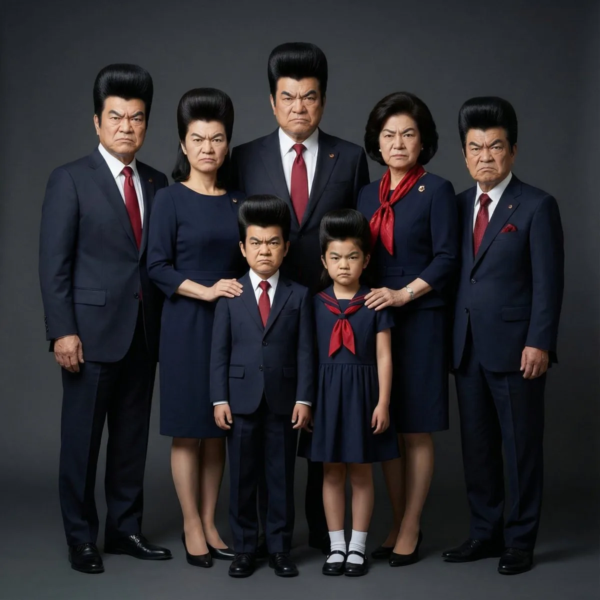 ภาพครอบครัวหน้าเหมือนกัน สไตล์สตูดิโอ 1