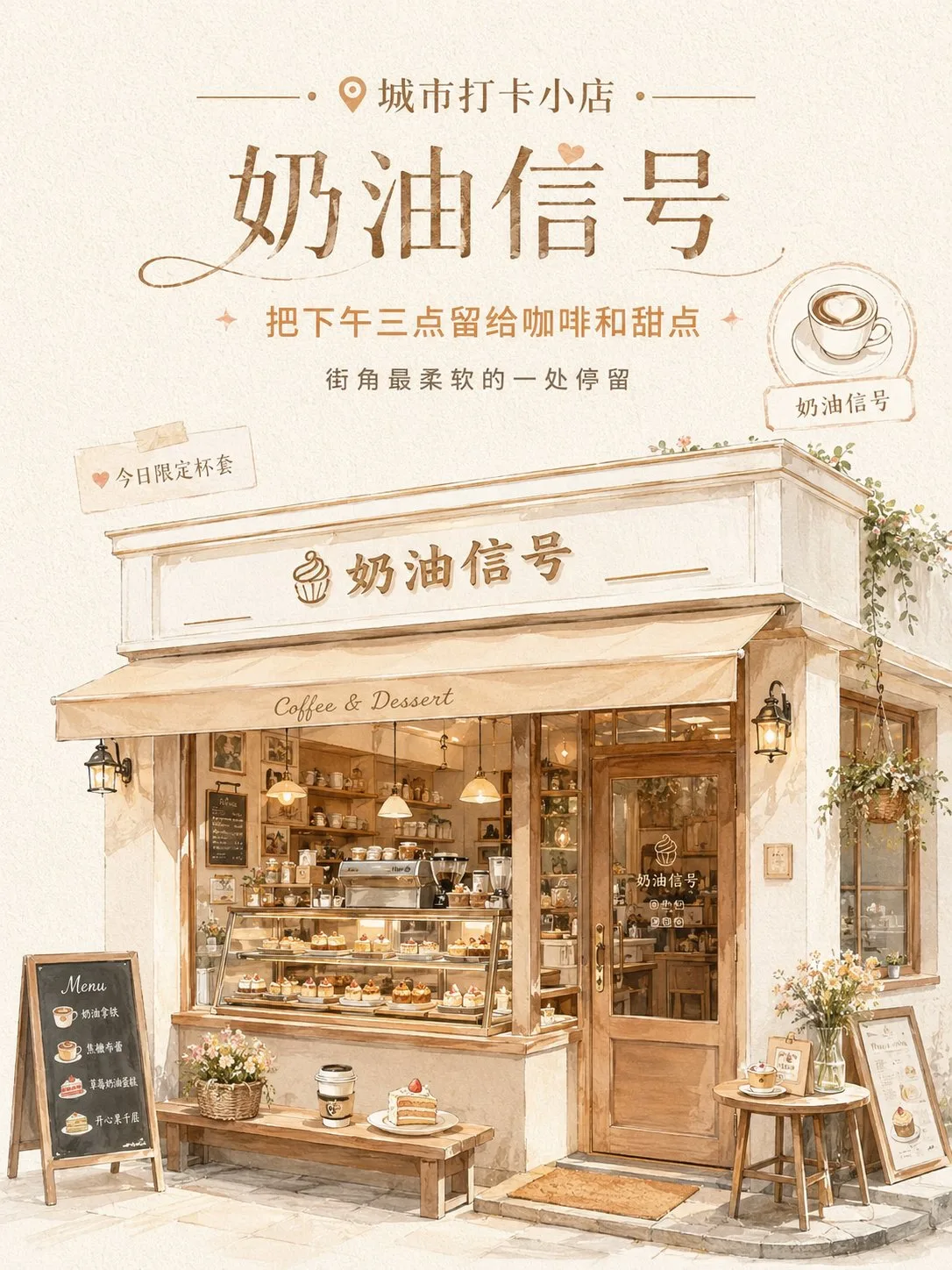 สร้างโปสเตอร์เช็คอินร้านค้าแบบกึ่งสมจริง 2