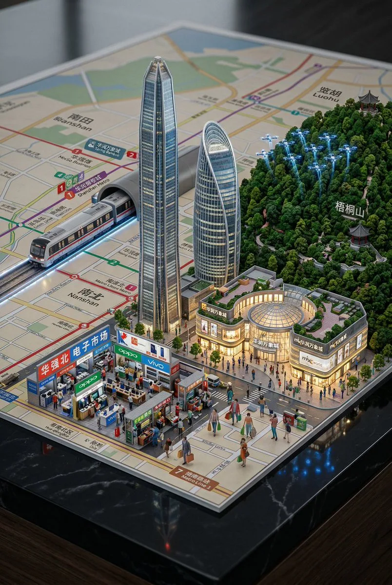ภูมิทัศน์เมืองเซินเจิ้น 3D จิ๋ว ผุดขึ้นจากแผนที่ 1