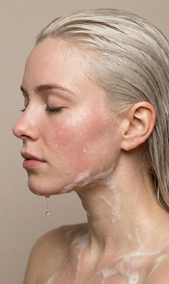 ภาพบุคคลสุดสมจริง: ล้างหน้ากับผมเงินเปียกชุ่ม