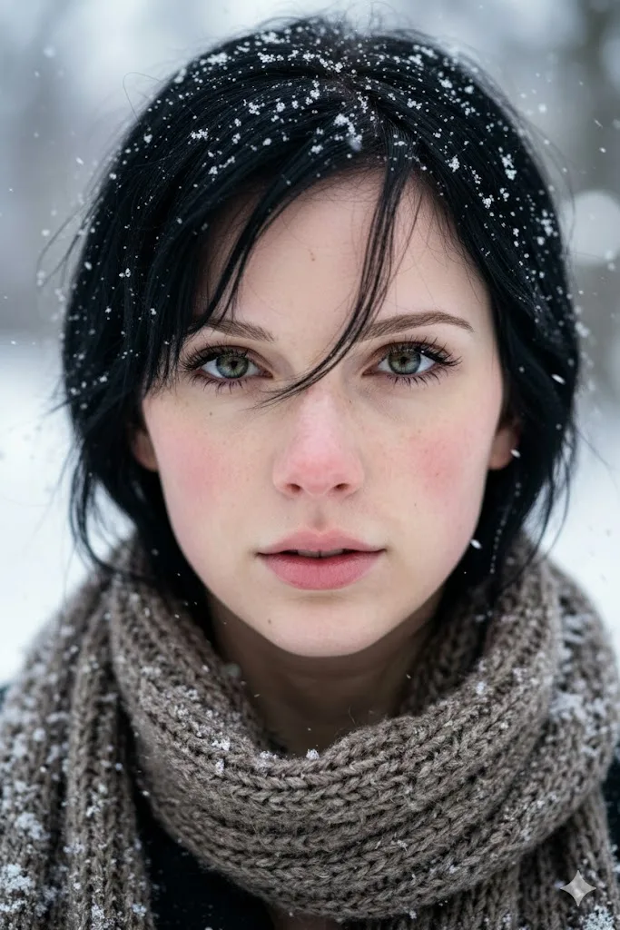 พอร์เทรตฤดูหนาวท่ามกลางหิมะโปรยปราย 1